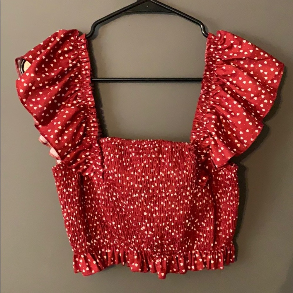 CUTE! Red and white 2 piece set